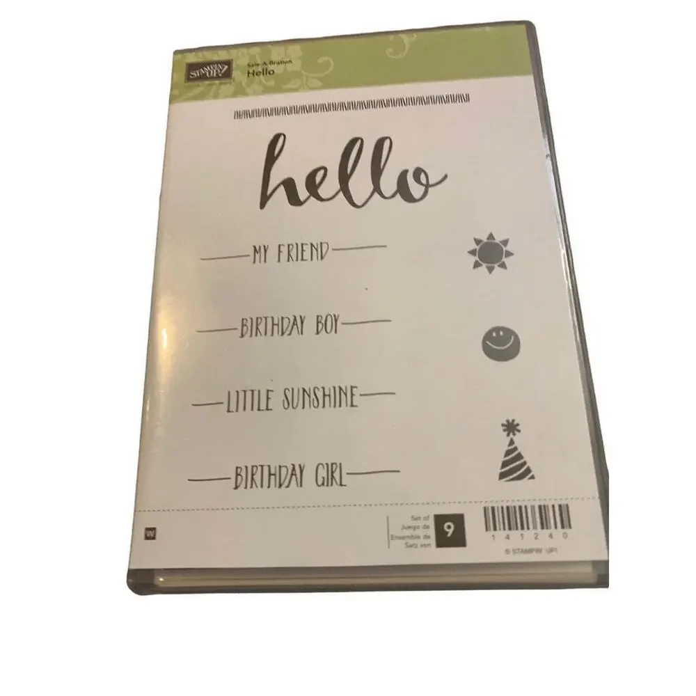 Stampin Up! hello stamp